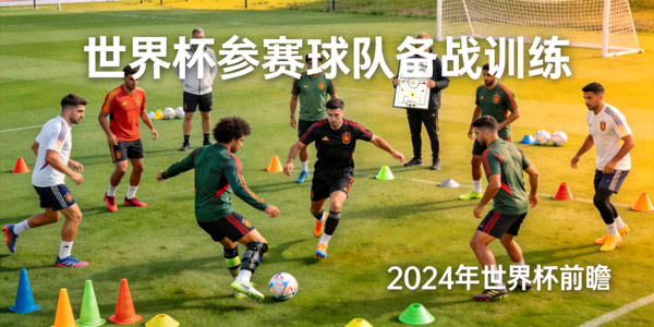 足球运动员在训练场上进行团队训练 - 世界杯参赛球队备战动态新闻配图